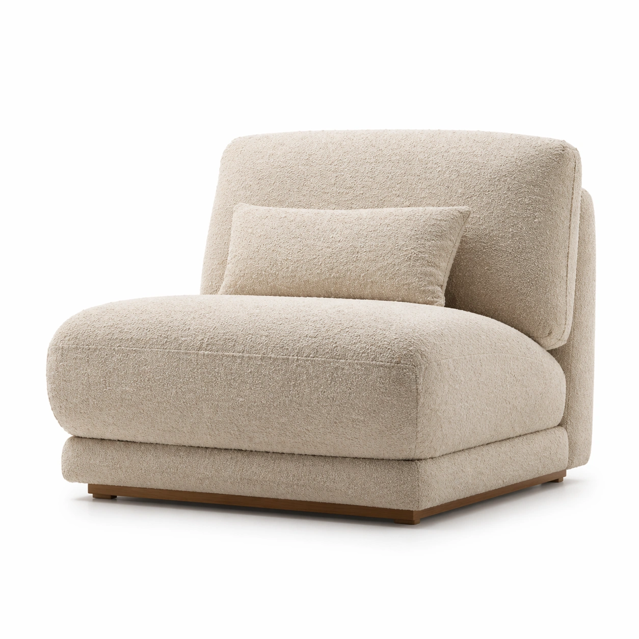 Sillon modular moderno tapizado boucle-merulyn